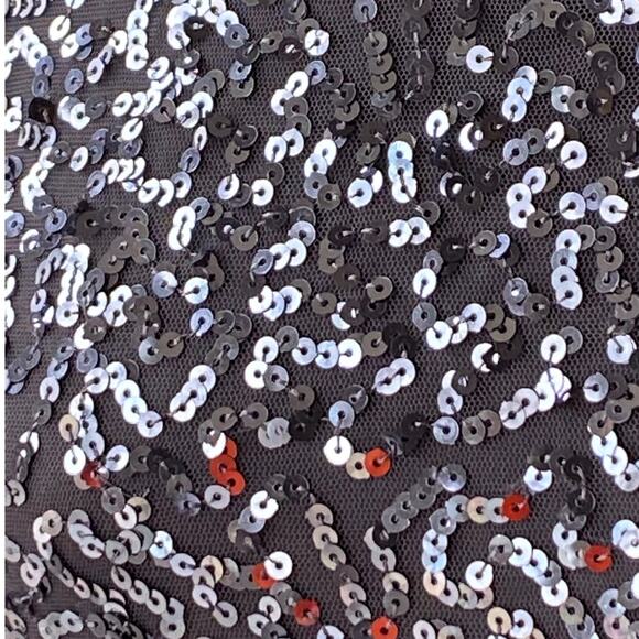 Gray Sequin Short Sleeveless Mini Dress by PINK COLLECTION ~ Women's Size LARGE - Picture 6 of 7